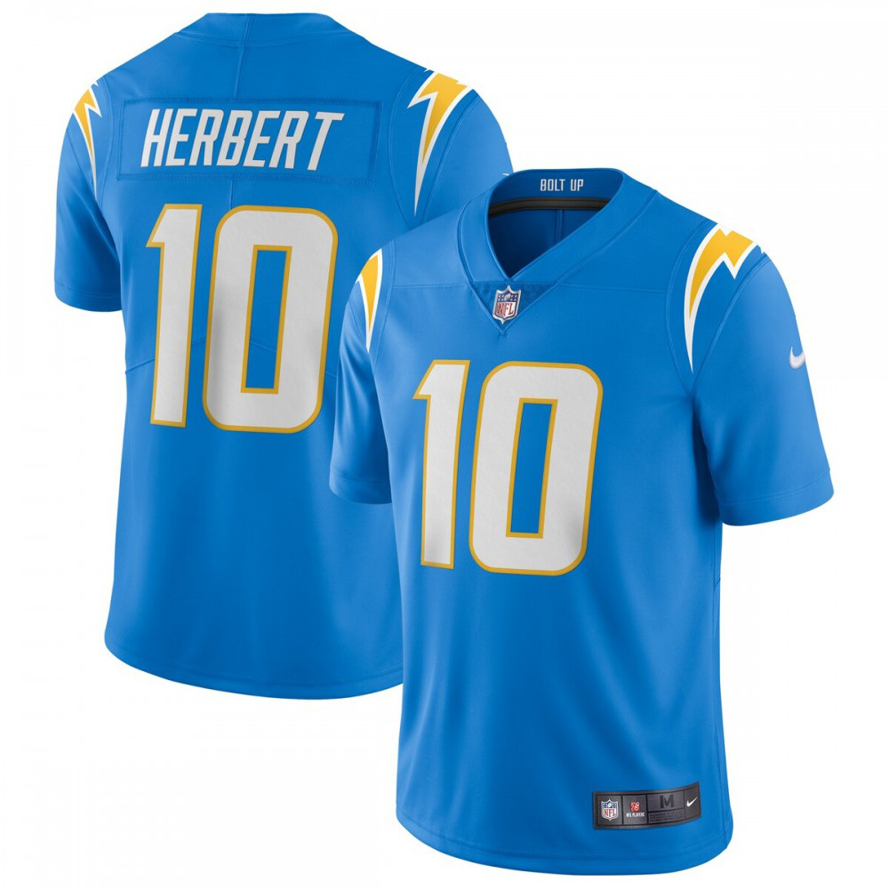 Justin Herbert Los Angeles Chargers Nike Vapor Limited Jersey - Powder Blue-GridironStore